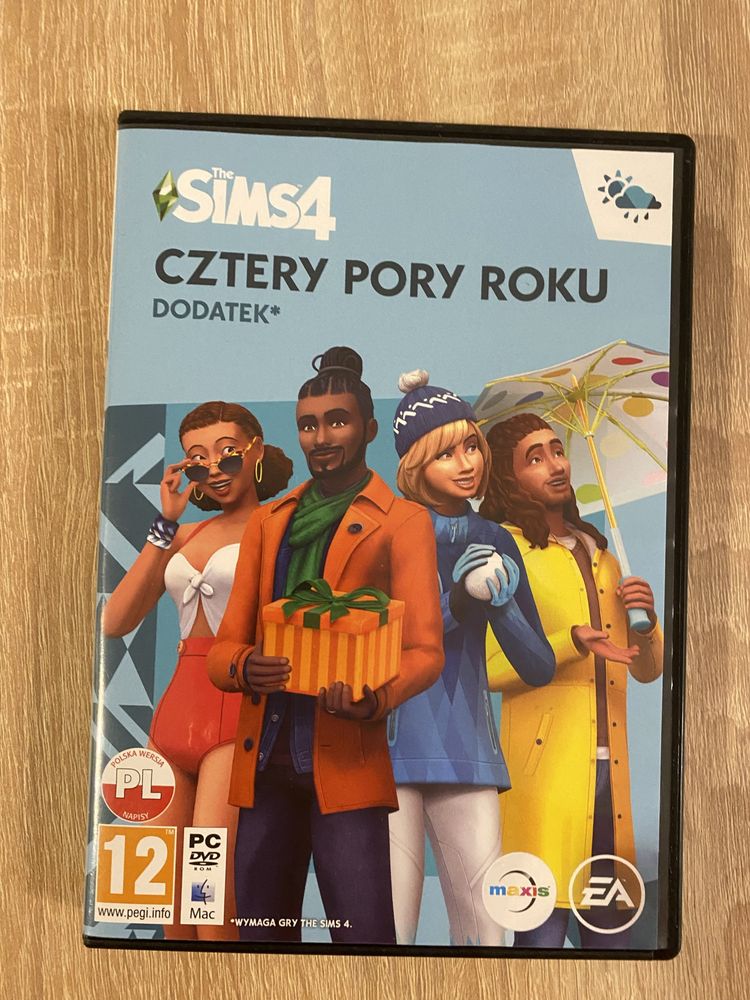 Dodatek cztery pory roku Gra Sims4 PC DVD