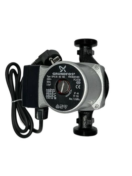 Циркуляционный насос Grundfos 25-60-180 в полной комплектации!
