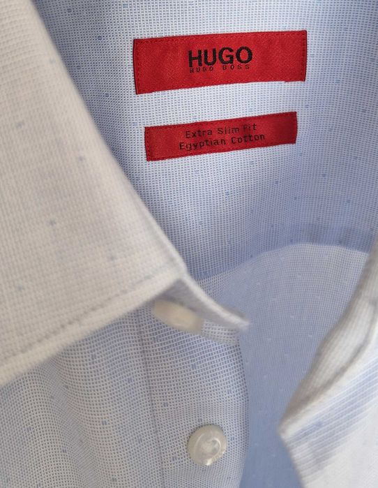 luksusowa koszula męska HUGO BOSS Extra SLIM FIT 39 15 1/2 M NOWA