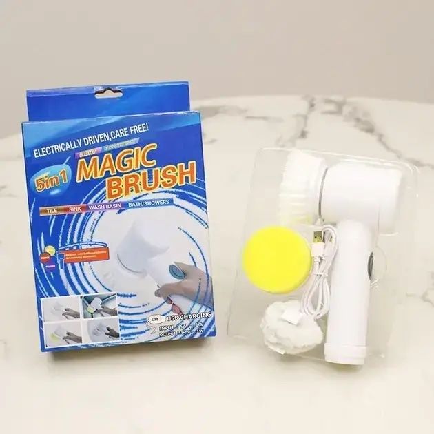 Электрическая универсальная щетка для уборки Magic Brush 5 в 1