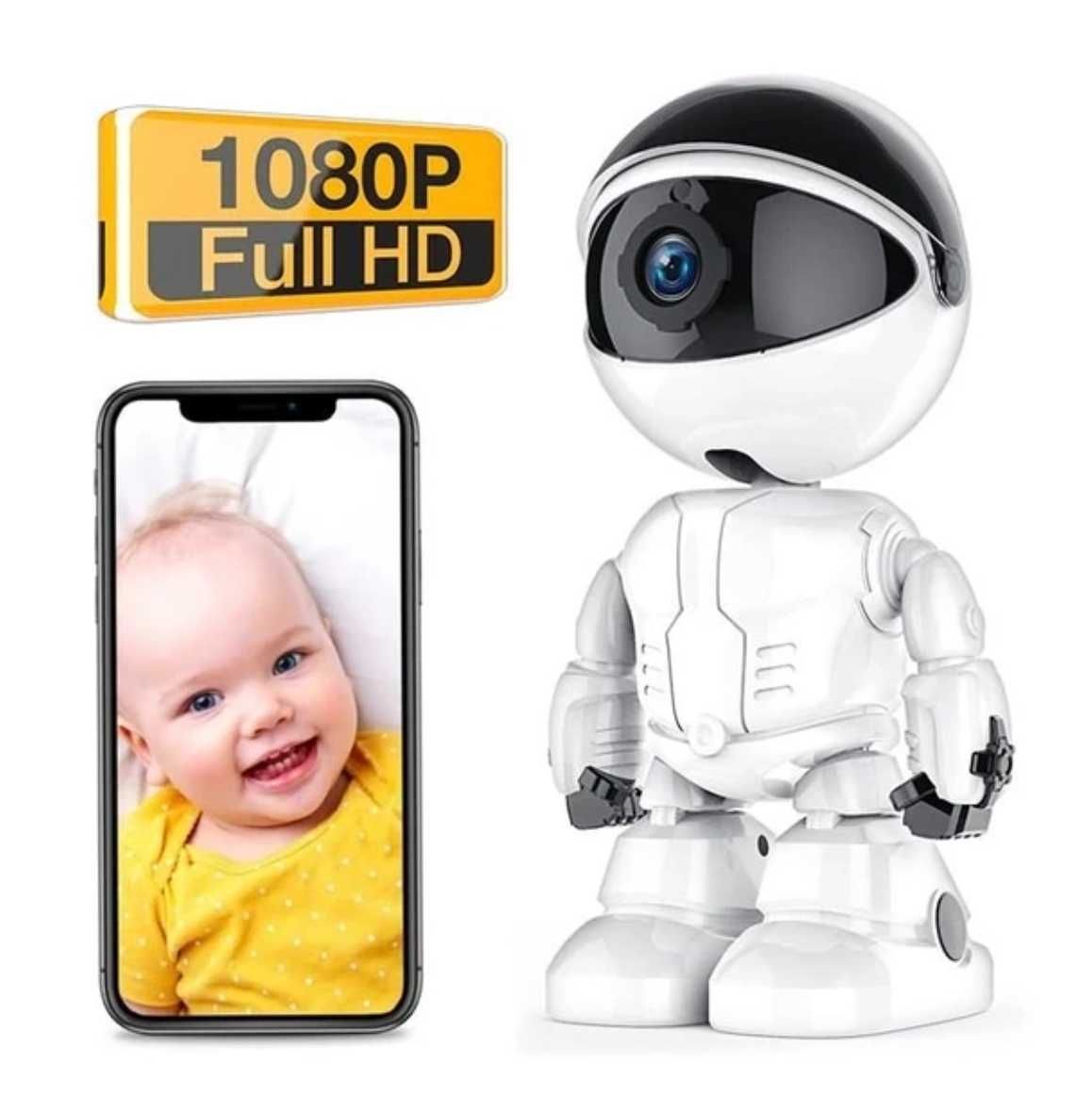 Цифровая поворотная Wi-Fi видеоняня Robot 2mp FullHD