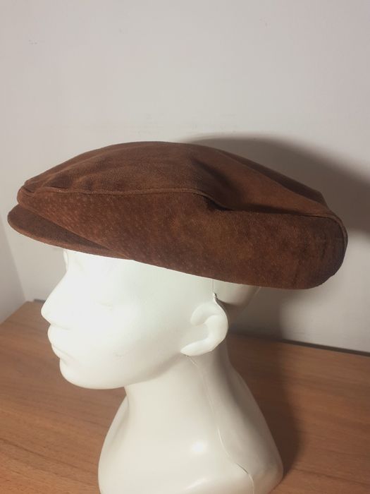 Kaszkiet zamszowy Nowy duży rozm 58