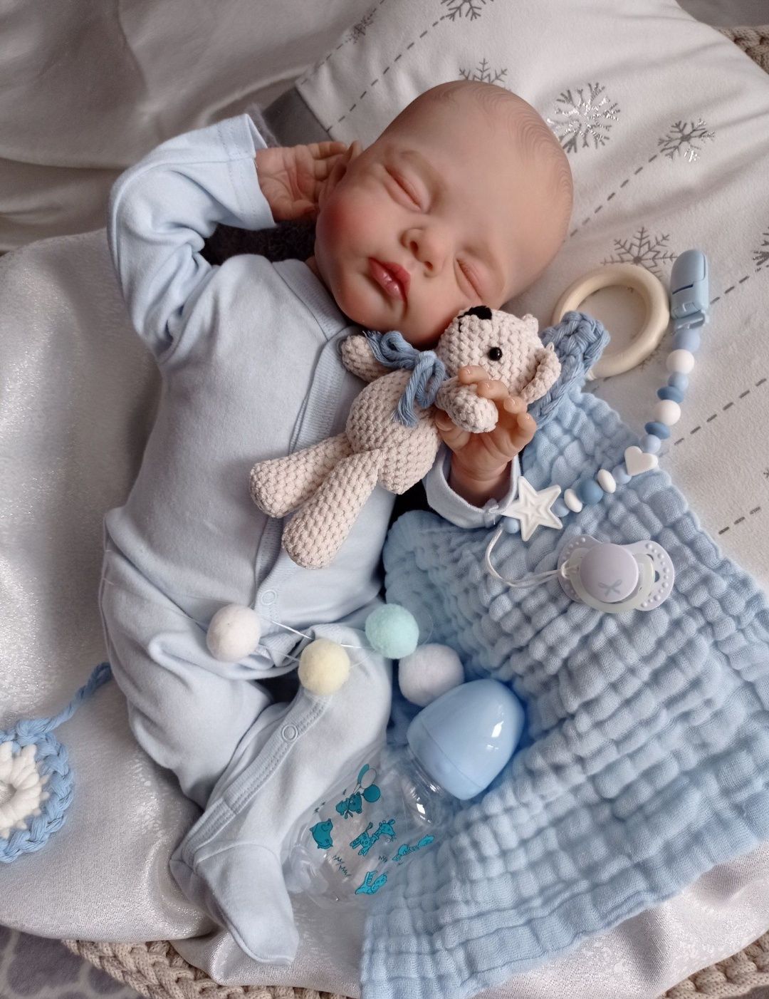 Lalka w typie reborn z wyprawką prezent lala miękki brzuszek