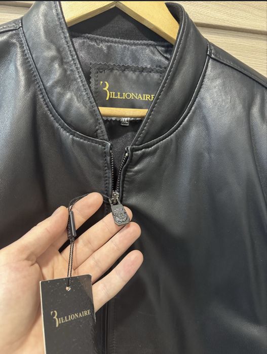 Розпродаж‼️Продам шкіряну куртку бомбер Billionaire бомбер.Розпродаж!