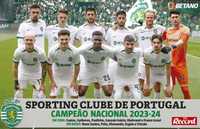 Póster gigante do Sporting campeão 2024