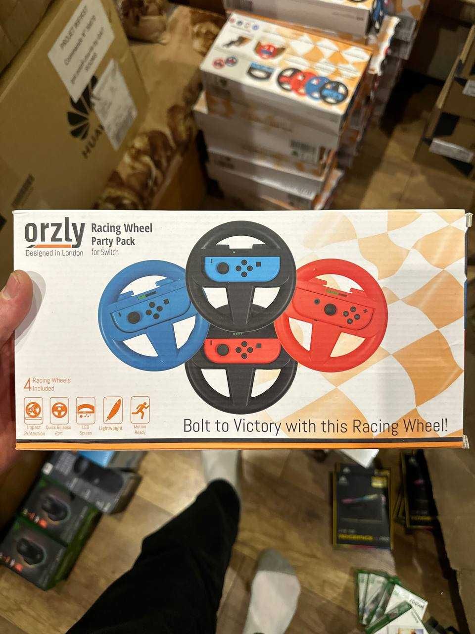 кермо Orzly Steering Wheels for Nintendo Switch-Party Pack (4 Wheels)