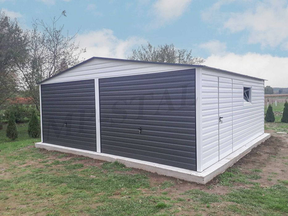 Garaże blaszane akrylowe profil ocynkowany