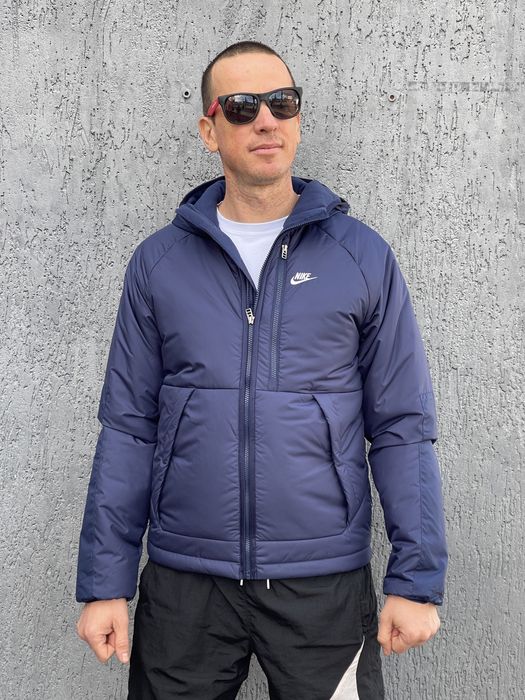 Оригінал Куртка Nike M NSW синя DX2038-410 найк на флісі оригинал S