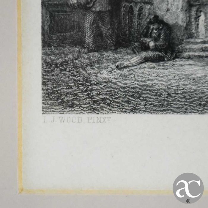 Gravura “Reutlingen.”, emoldurada