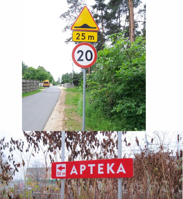 Znaki i tablice drogowe, nowe