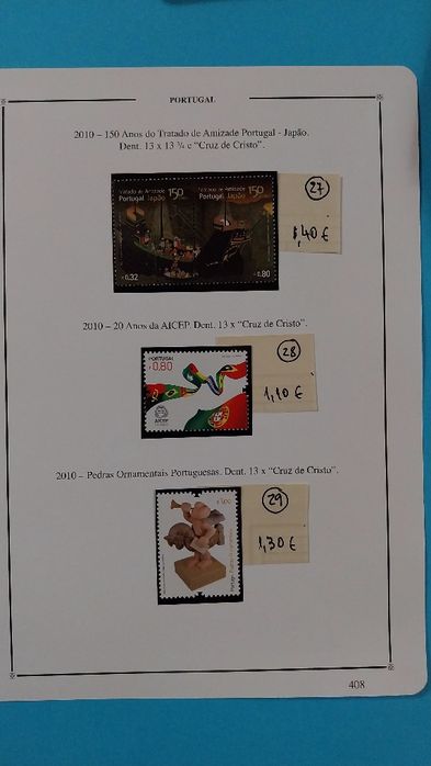 Selos de Portugal Novos c/goma- 2010- Ref. 2-26/11