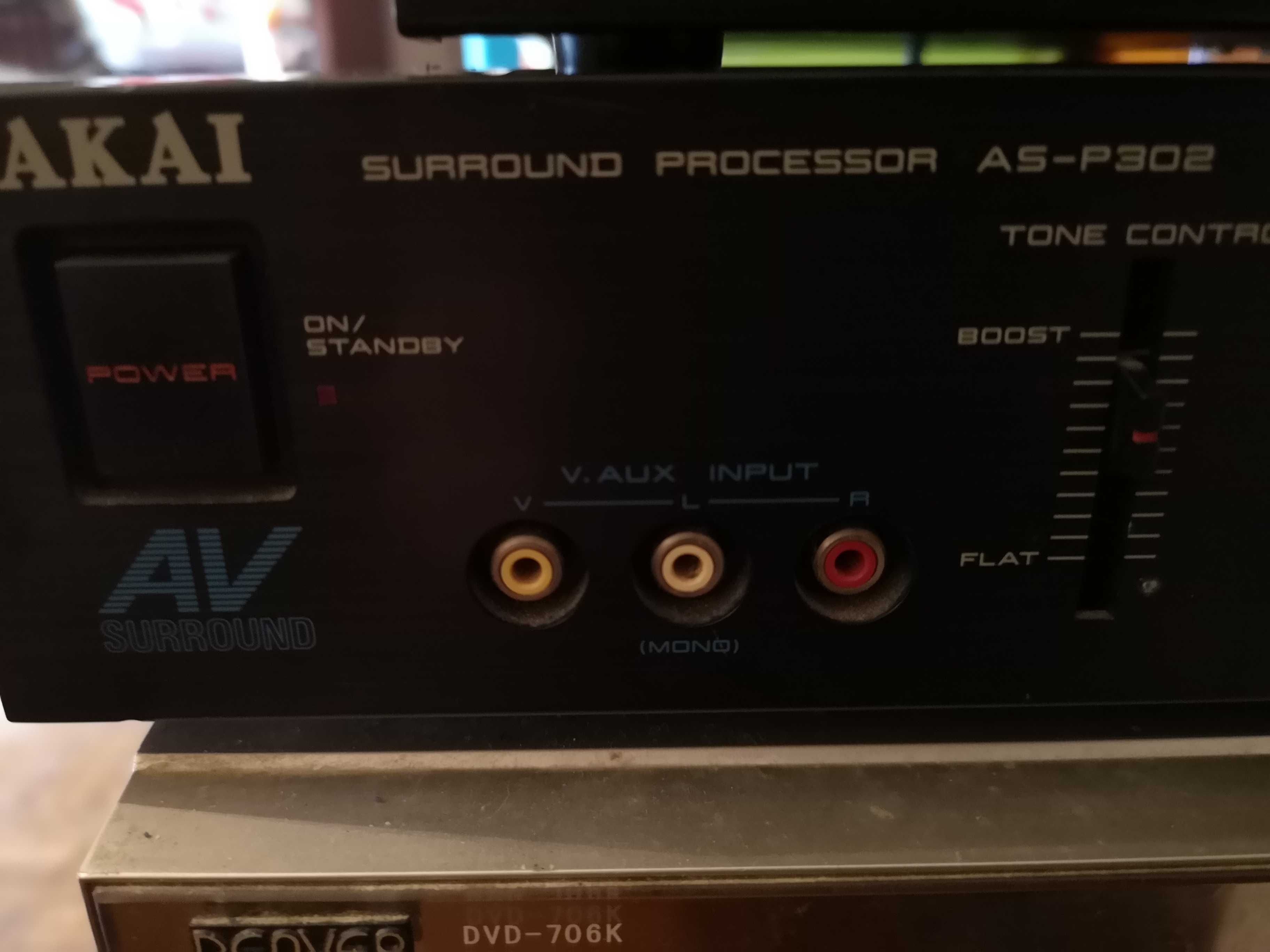 Amplificador /processador surround AKAI