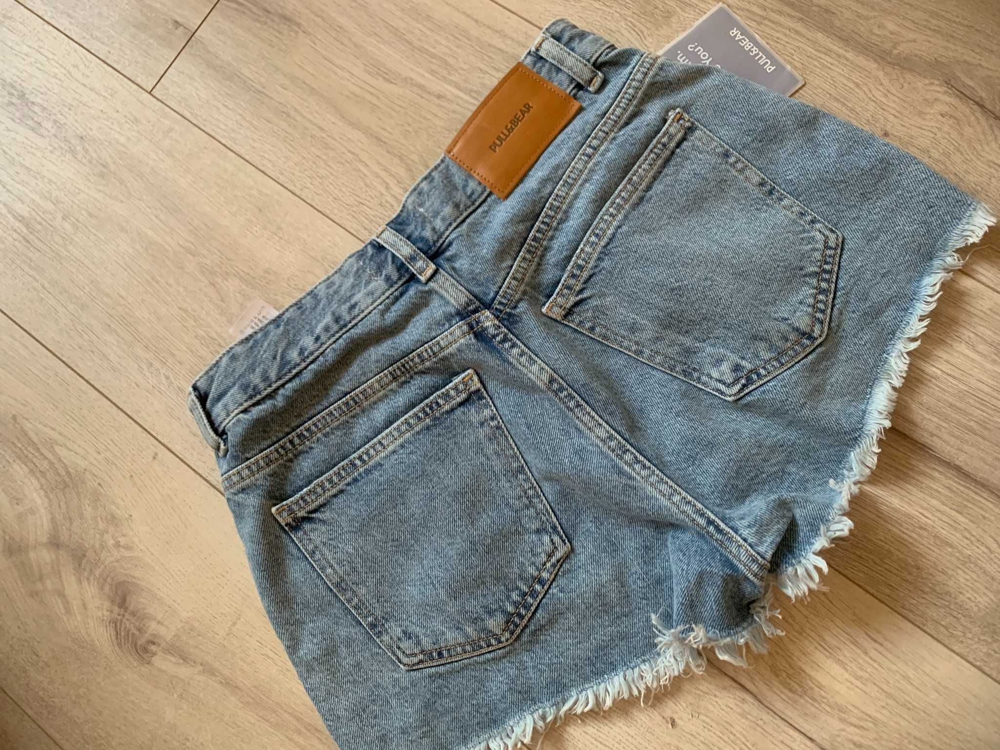 Pull & Bear spodnie szorty spodenki dżinsowe jeansowe