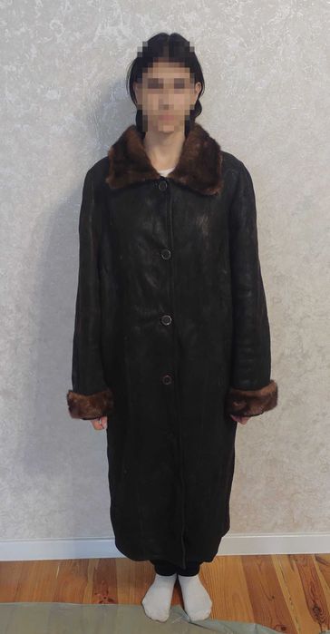 Женская дубленка (б/у, торг)