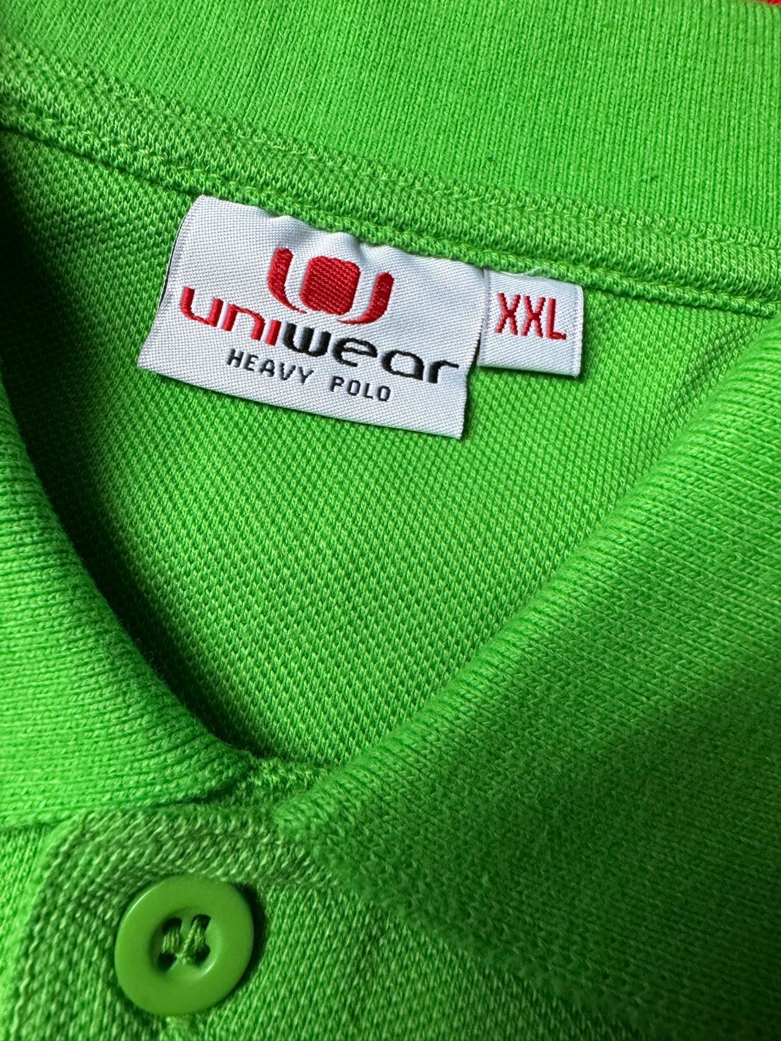 Nowa koszulka polo męska UNI-WEAR zielona XXL