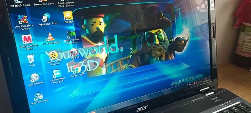 Laptop Acer aspire 5738DZG 3D unikat okazja