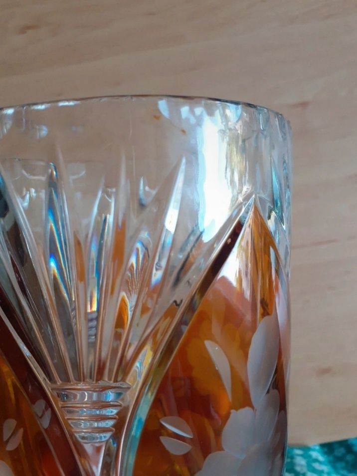 Duży wazon - kryształ PRL