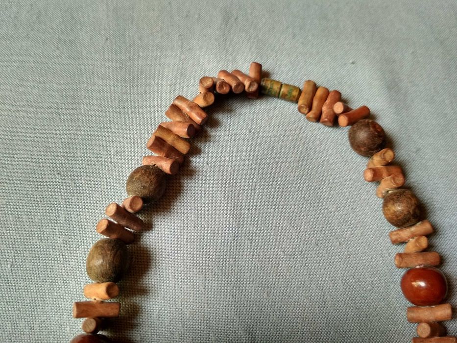Деревянные бусы, намисто, сережки