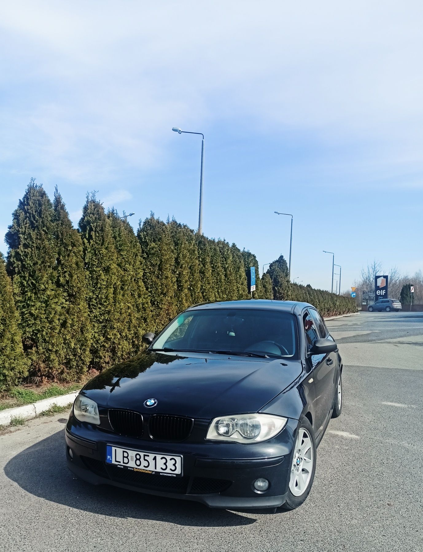 BMW 1 118d M47 CZARNA,  2.0 Diesel 122 KM 2005 r, ważne OC i badania