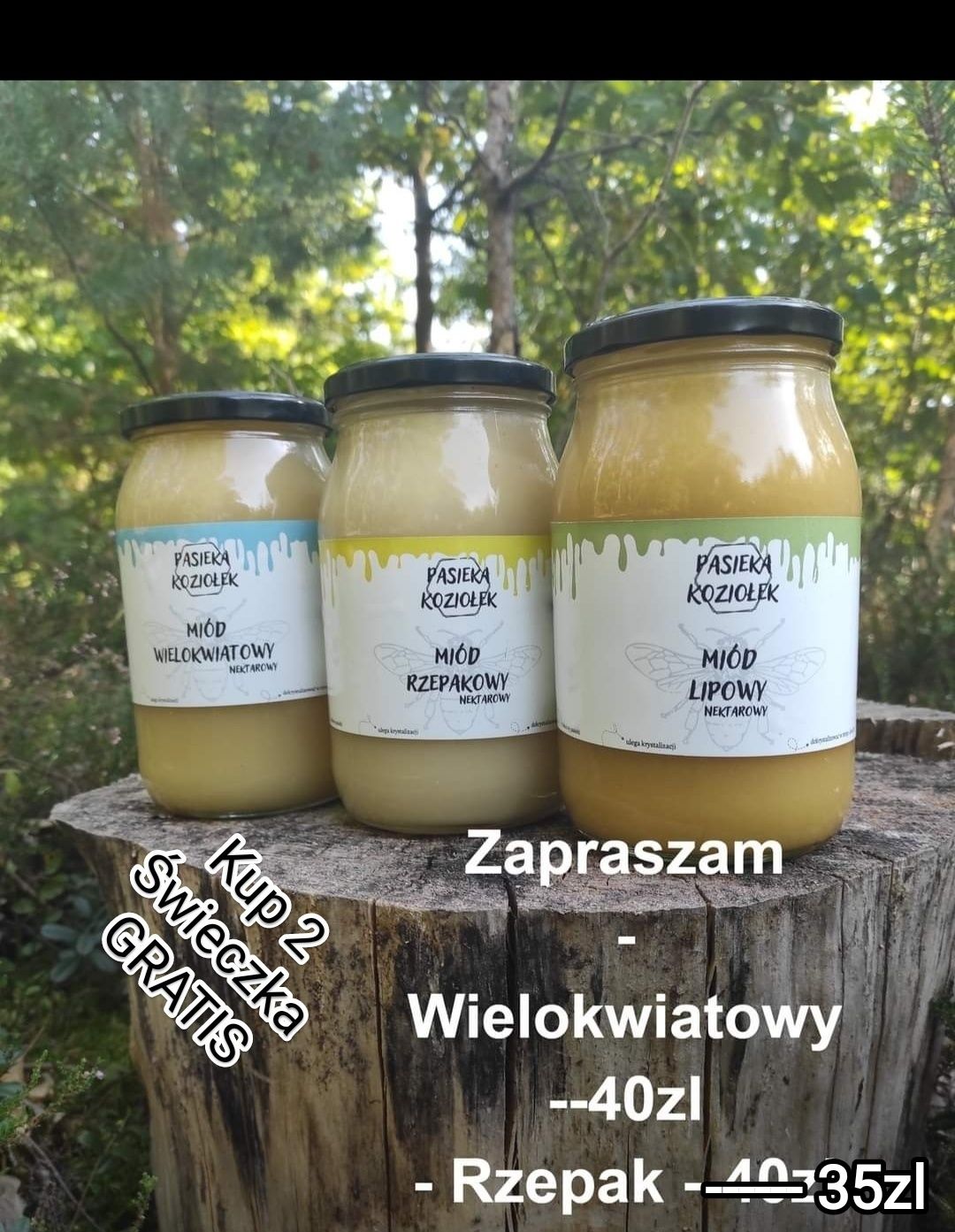 Miodek z małej pasieki Pasieka Koziołek MEEEEE