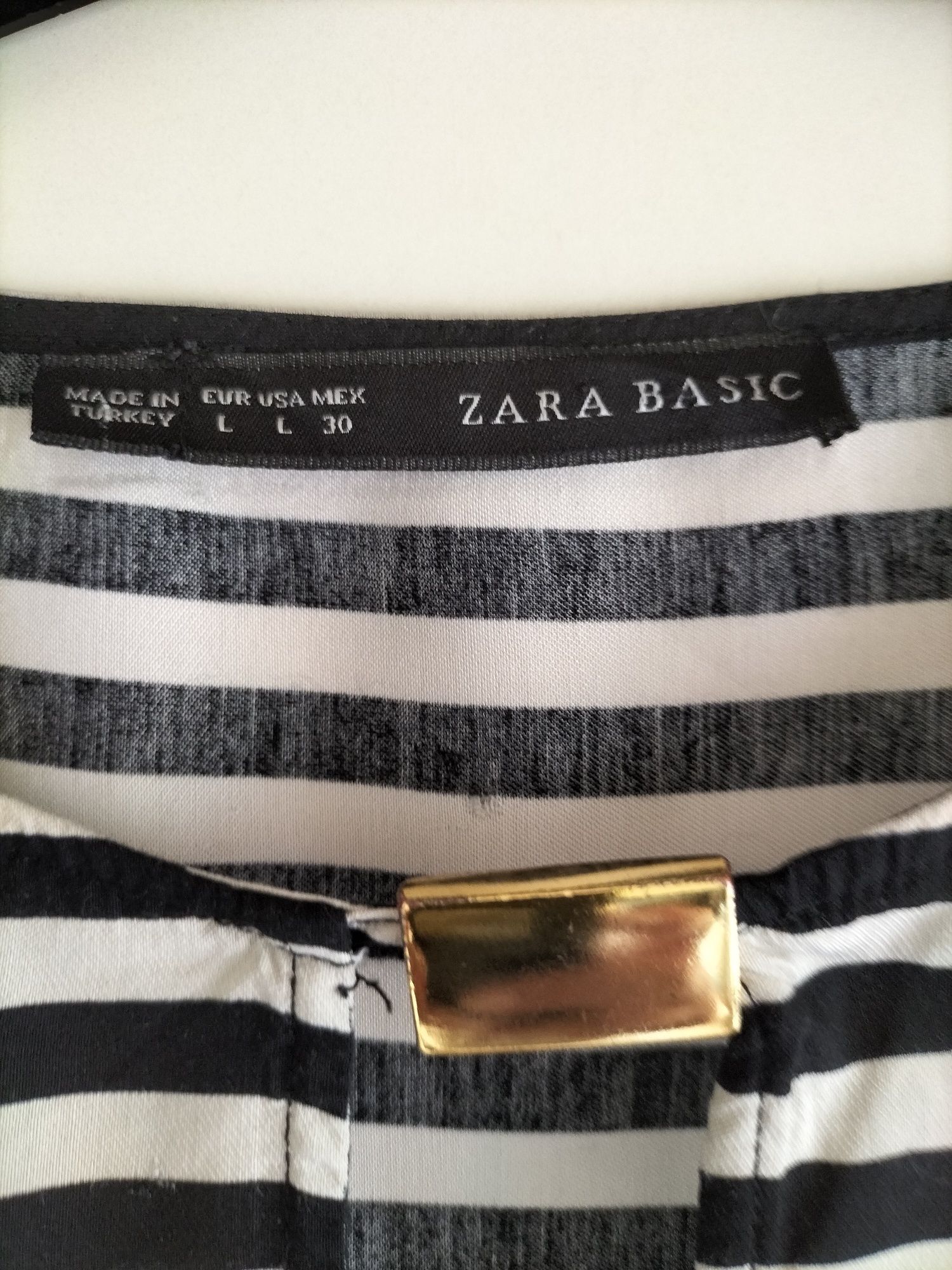 Tunika czarna w białe paski