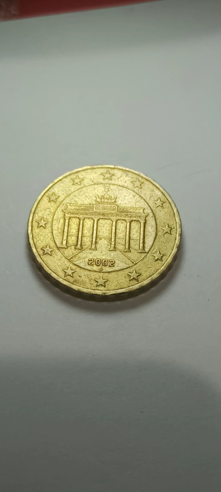 Moeda 10 cêntimos 2002 Alemanha J