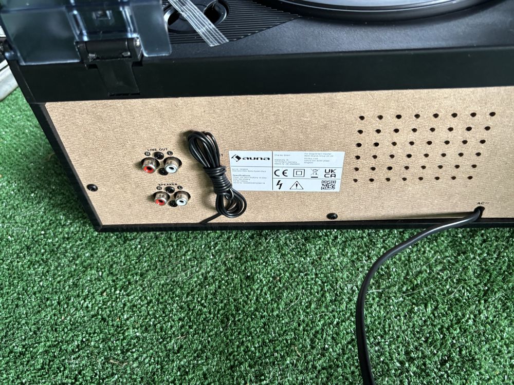 zestaw stereo, w stylu retro, DAB+/FM, BT, płyty winylowe/CD/kasety