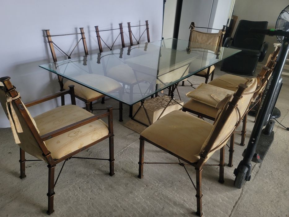 Stół z Krzesłami TARASOWY Jadalnia Nowoczesny Unikatowy