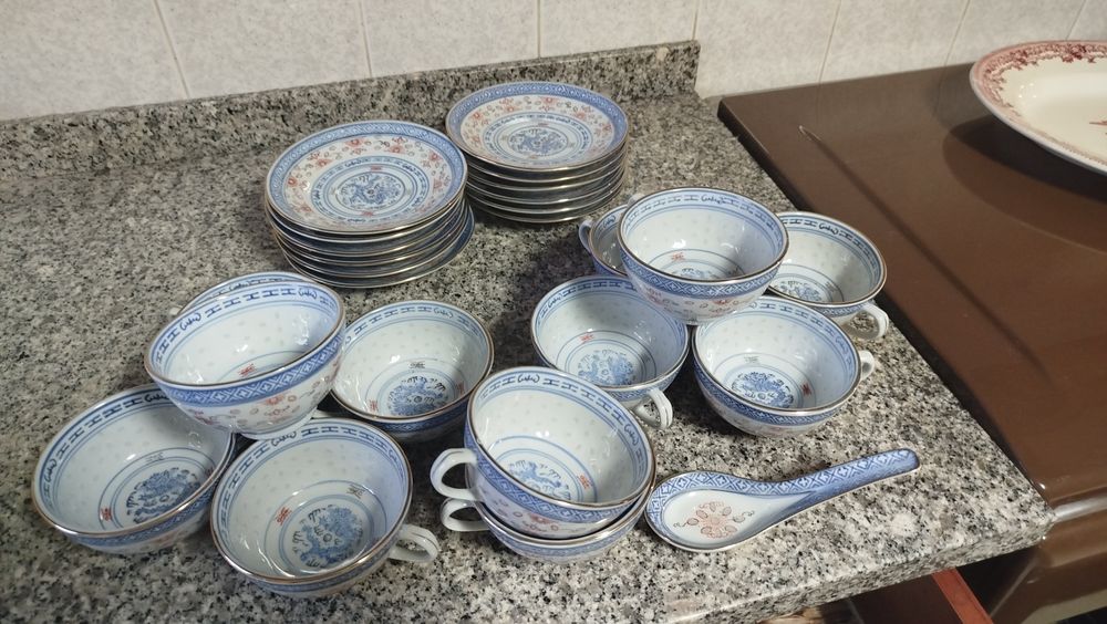 Serviço de porcelana chinesa Bago de arroz