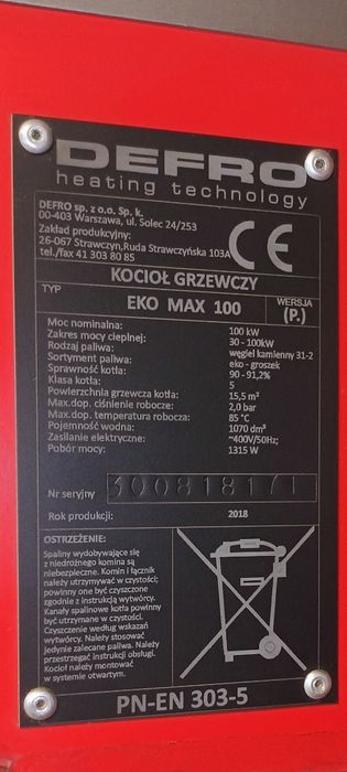 Kocioł Piec z podajnikiem wydajny