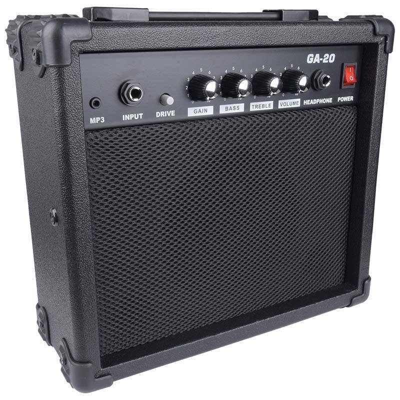 Zestaw Gitara Elektryczna z Piecykiem Gitarowym Pokrowiec + kabel + st