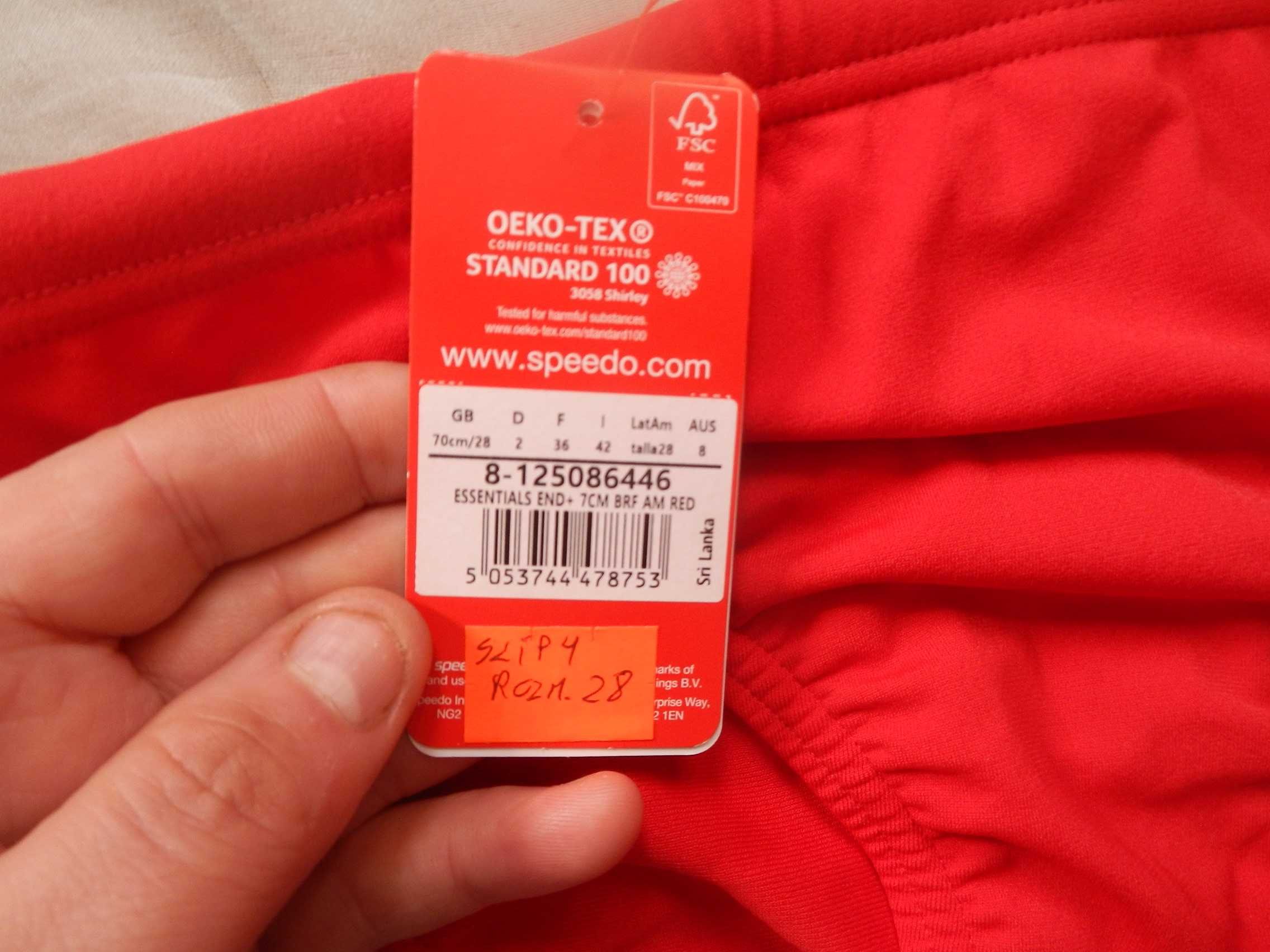 Wyprzedaż->Slipy dziecięce Speedo czerwony szerokość 31 cm x 2 ostatni