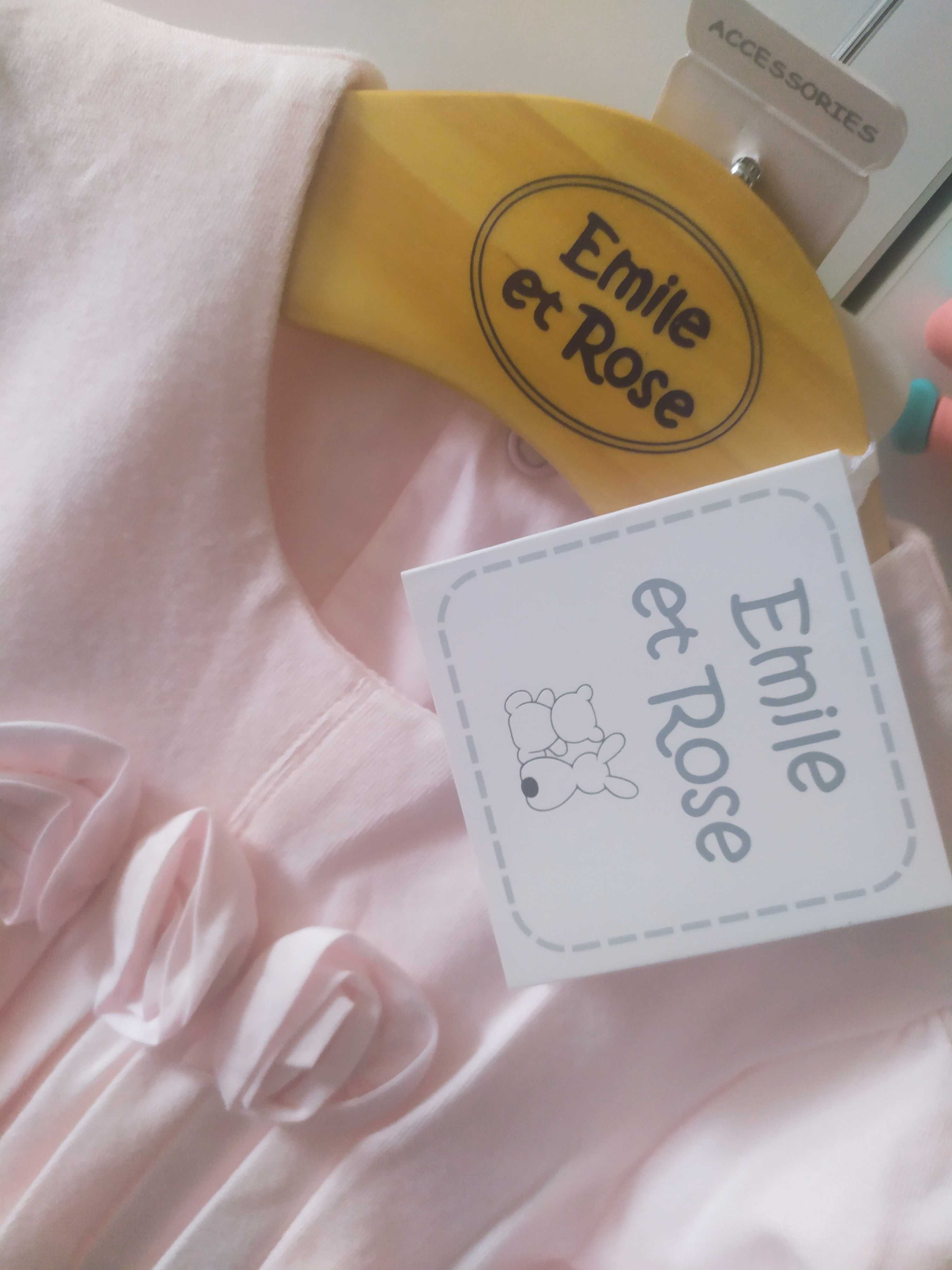 Sukienka 80 Emile et Rose nowa różyczki