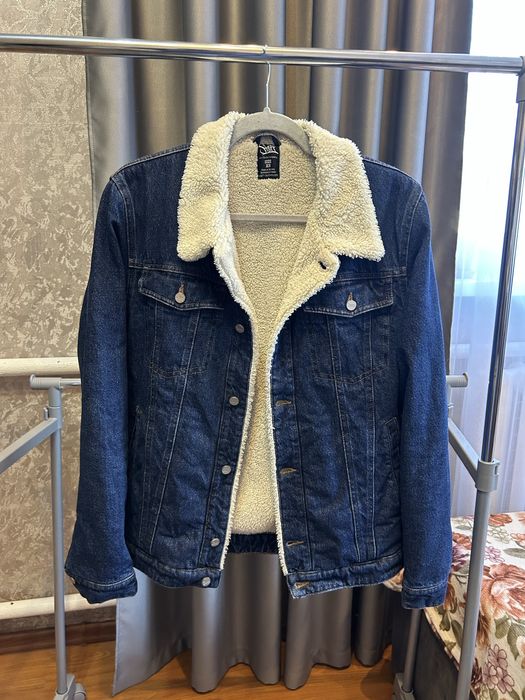 Чоловіча джинсова куртка з хутром Staff