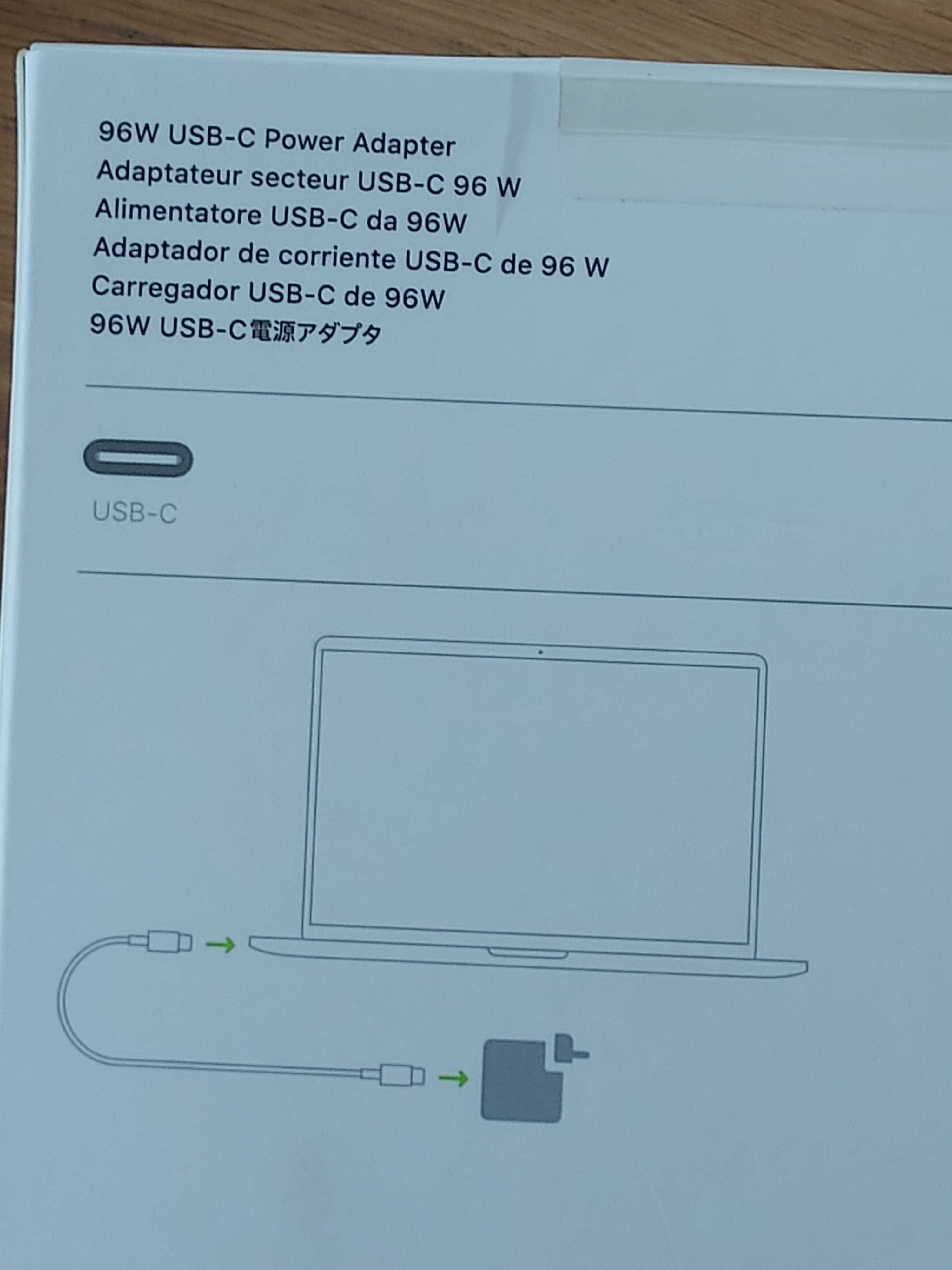 Ładowarka Apple USB-C 96W MacBook Pro nowa oryginalna MX0J2ZM/A