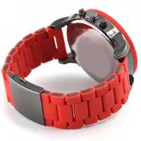 Bransoleta do zegarka DIESEL 28mm czerwona silikon