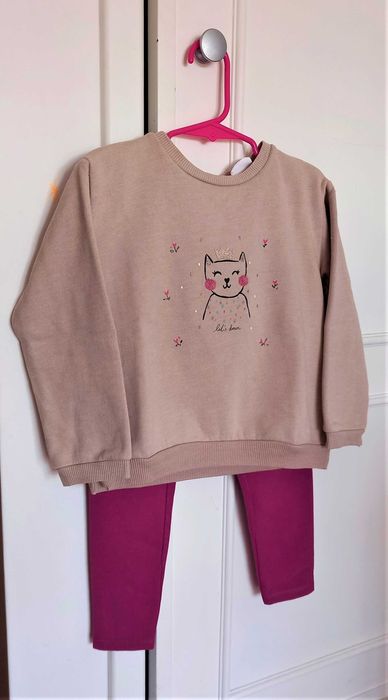 Conjunto camisola e leggings [98 cm]