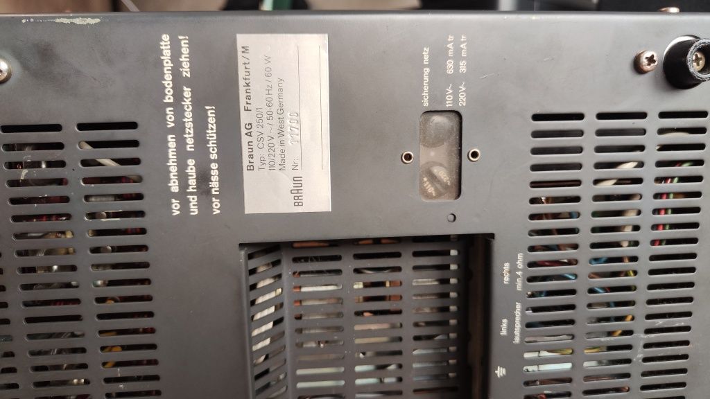 Wzmacniacz BRAUN CSV 250
