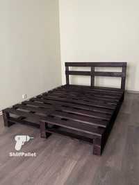 Кровать из паллет , кровать из поддонов , ліжко з дерева