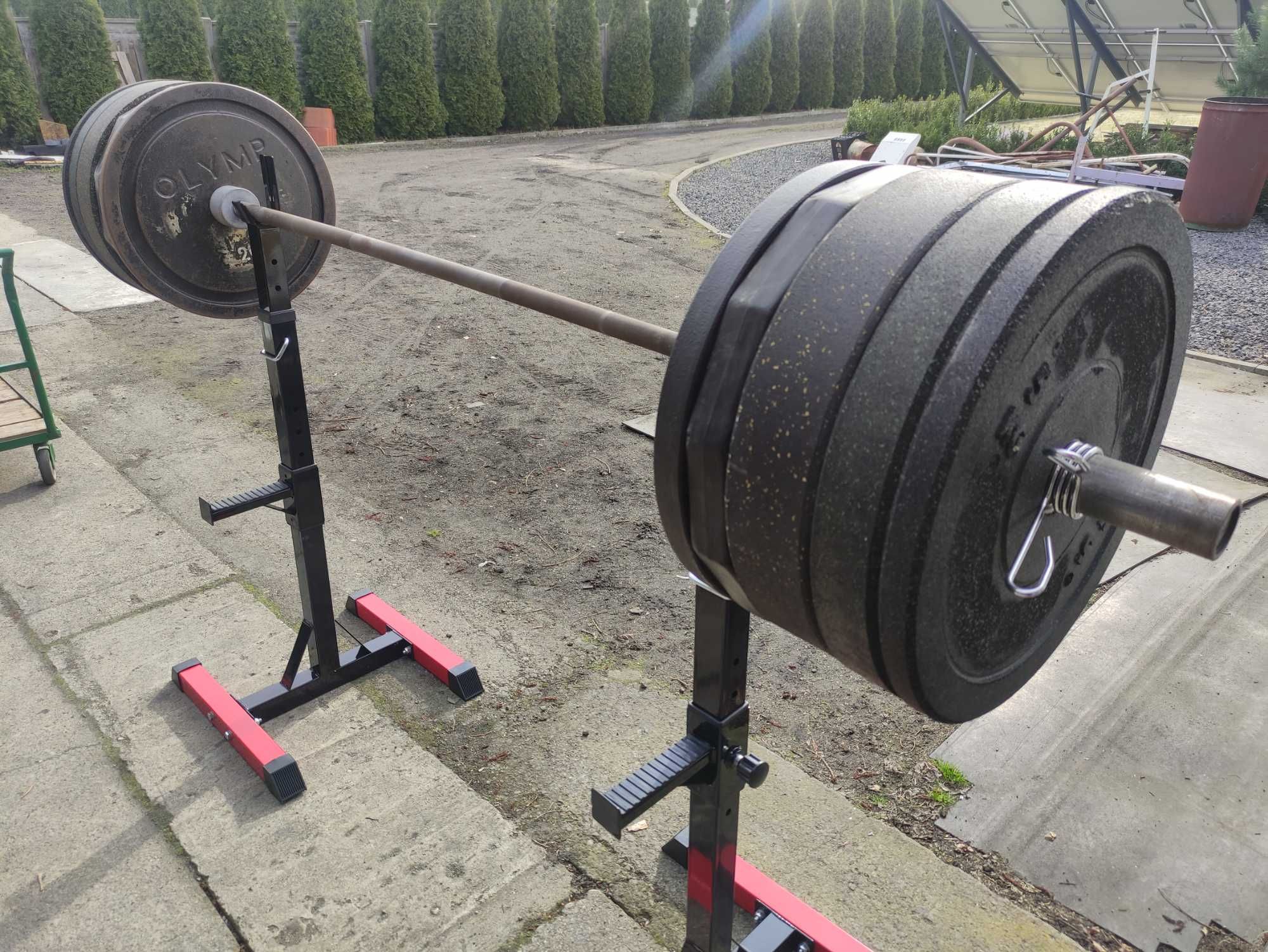 Gryf Olimpijski 220cm 20kg 50mm obciążenie ogumowane 180kg