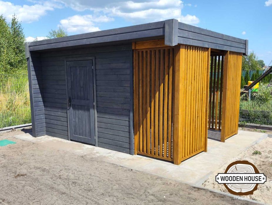 Domek ogrodowy, domek narzędziowy z drewutnią "Magnum"