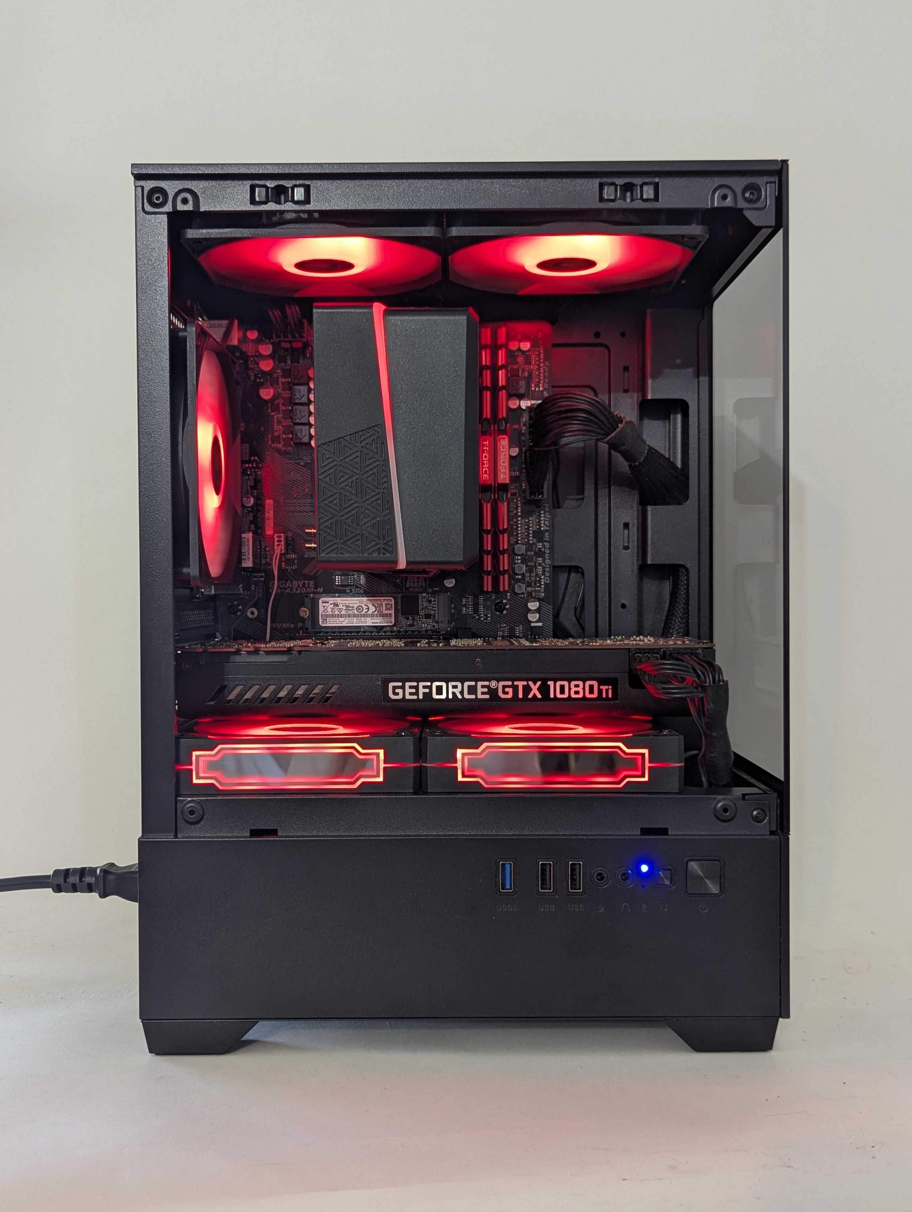 ІГРОВИЙ КОМП'ЮТЕР RYZEN 5/ GTX1080ti 11gb/ 32gb ddr4/ 512gb NVME
