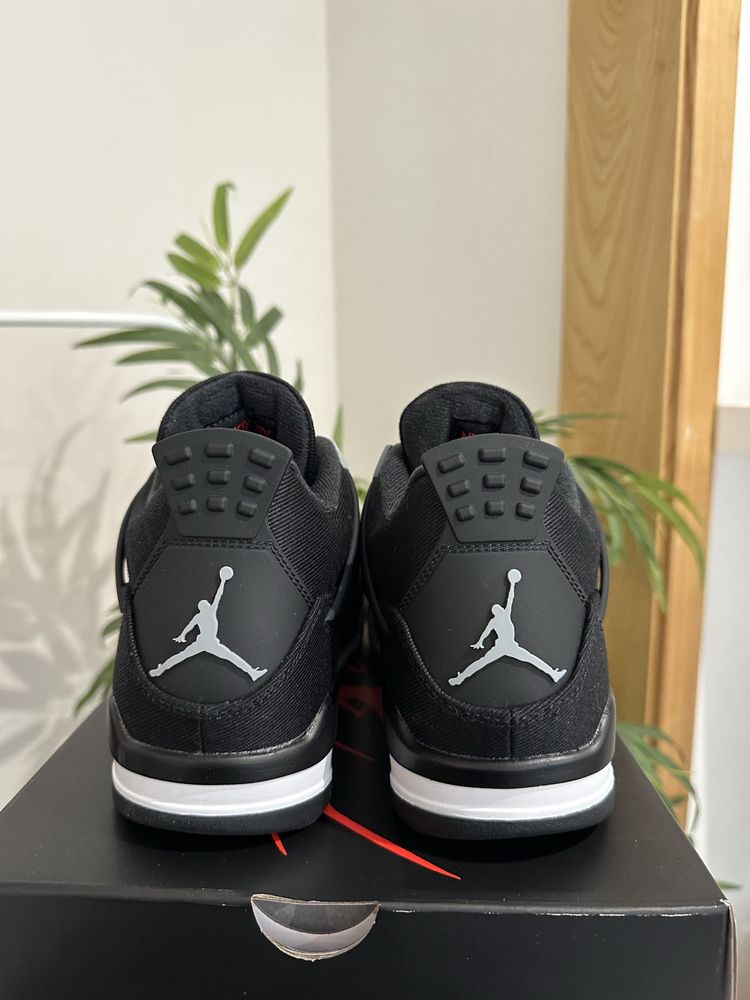 Jordan 4 Black Canvas