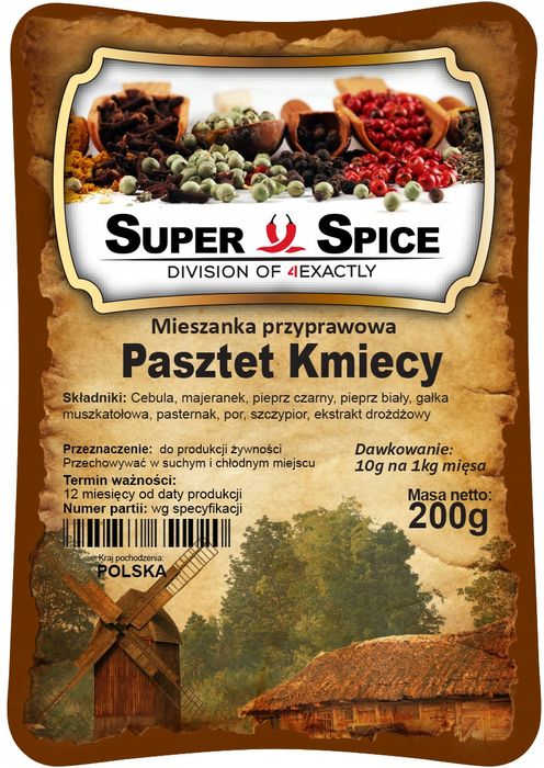Mieszanka Przyprawowa SuperSpice- Pasztet Kmiecy - 200g