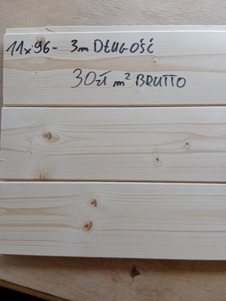 Deska skandynawska tarasowa impregnacji NTR ryflowana 28x145