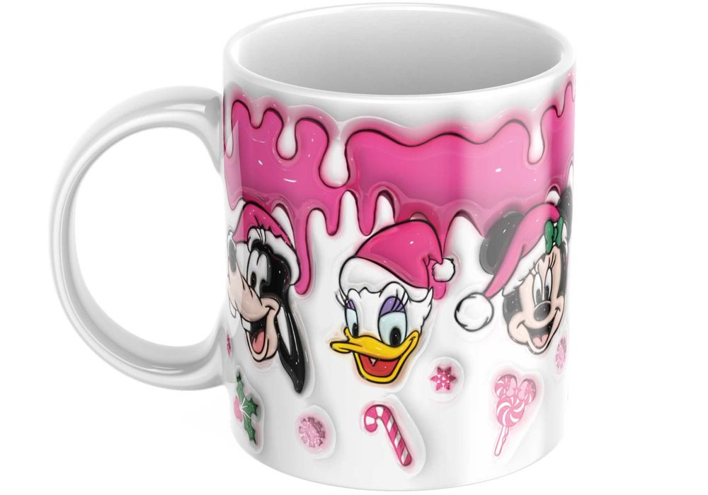 Świąteczny Kubek 3D - DISNEY - Myszka Miki - Idealny Na Prezent