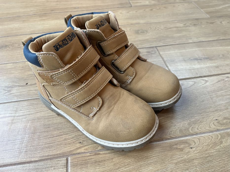 Trzewiki jesienno zimowe 30 musztardowe