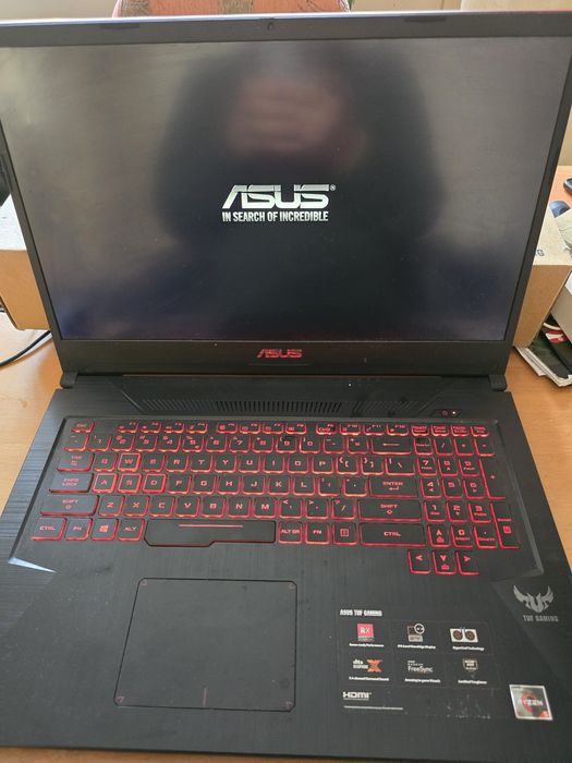 Laptop gamingowy Asus 120hz 17 cali TUFGaming Ryzen5 zamienię na rtx40