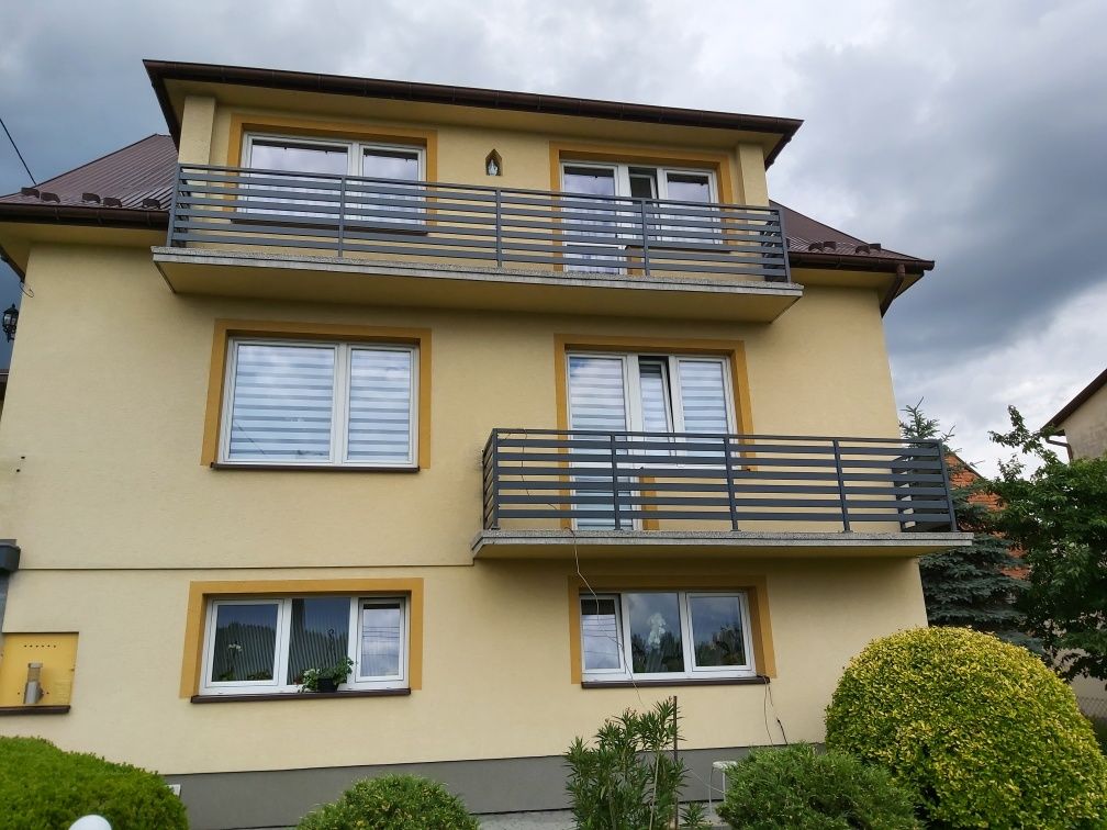 Balustrada panelowa profil 80x20 ocynk malowany proszkowo