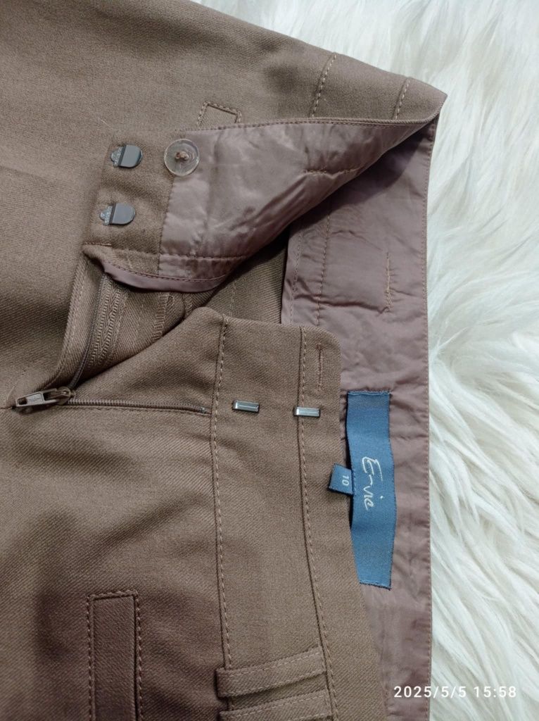 Spodnie 10 M 38 w kant eleganckie wizytowe biurowe codzienne święta im